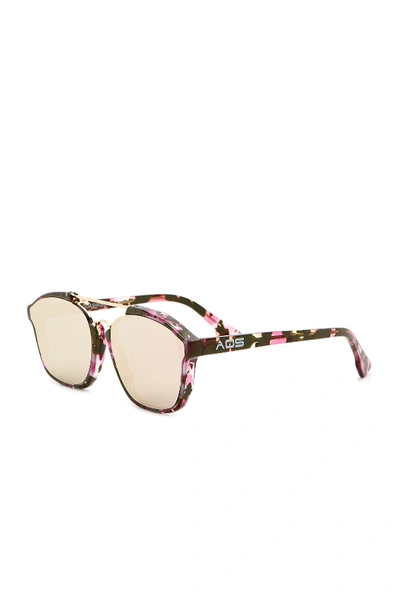 Shop Aqs Scout 55mm Navigator Sunglasses In Pink/black/multi