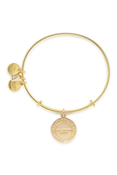 Shop Alex And Ani Zest For Life Ii Charm Expandable Wire Bracelet In Gold