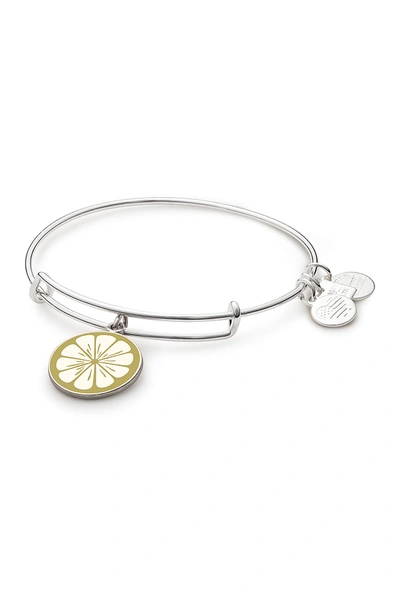 Shop Alex And Ani Zest For Life Ii Charm Expandable Wire Bracelet In Silver