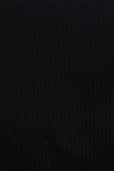 Shop Portolano Cashmere Ribbed Wrap Scarf In Black
