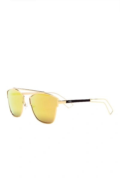 Shop Aqs Emery 59mm Geo Sunglasses In Gold-black