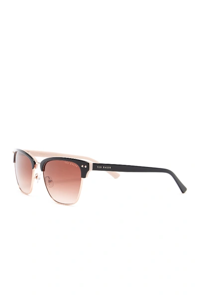 Shop Ted Baker 52mm Clubmaster Sunglasses In Black