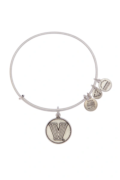 Shop Alex And Ani 'collegiate - Villanova University' Expandable Charm Bangle In Silver