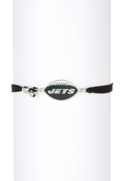 Shop Alex And Ani Sterling Silver Kindred Cord Nfl New York Jets Slide Bracelet