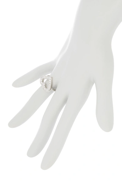Shop Ted Baker Evvah Enchanted Heart Ring In Silver/crystal