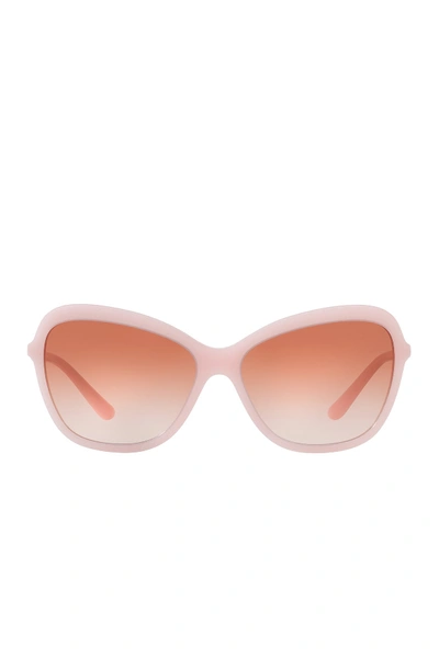 Shop Dolce & Gabbana 59mm Butterfly Sunglasses In Pink