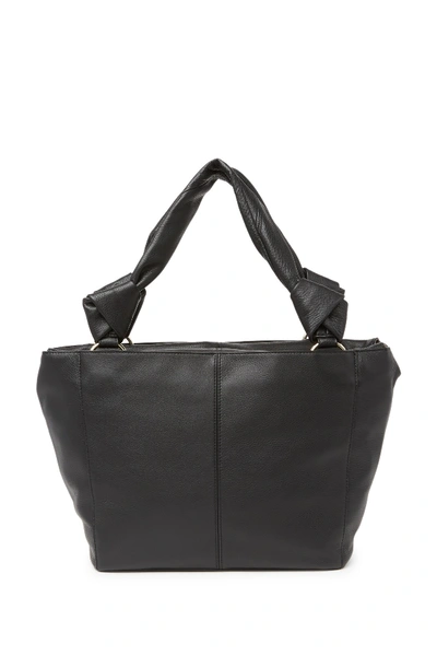 Shop Vince Camuto Dian Pebbled Leather Tote In Black   01