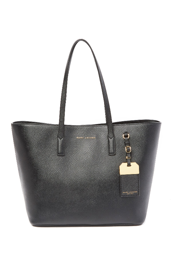 marc jacobs luggage tag tote bag