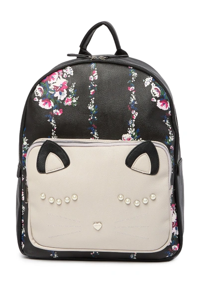 Betsey Johnson Animal School Backpack In Blk Floral | ModeSens