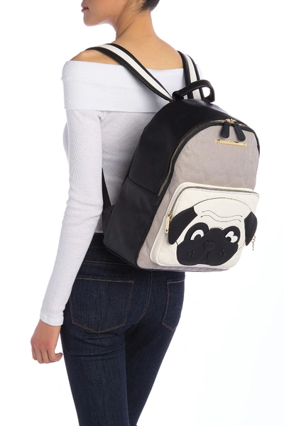 Shop Betsey Johnson Animal School Backpack In Gry/ Blk