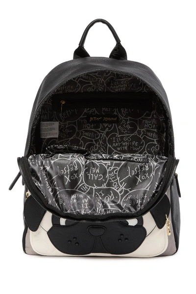 Shop Betsey Johnson Animal School Backpack In Gry/ Blk