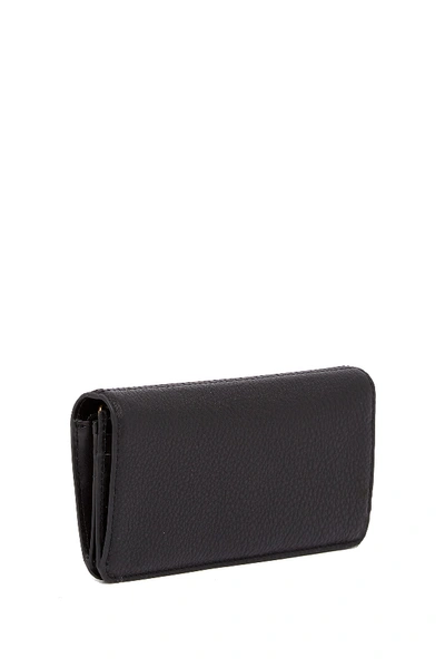 Shop Marc Jacobs Open Face Leather Wallet In Black
