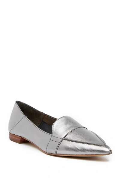 Shop Vince Camuto Maita Loafer Flat In Pewter  02