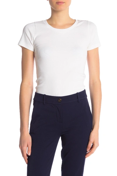 Shop J Crew Perfect Fit Short Sleeve T-shirt In White
