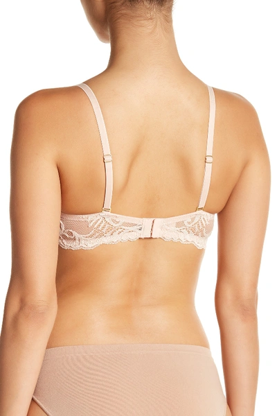 Shop Natori Feathers Convertible Push-up Bra (a-dd Cups) In Cameo Rose
