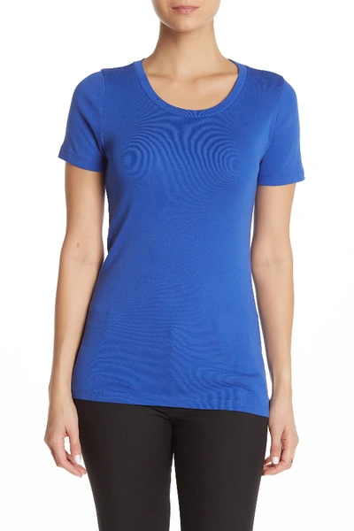 Shop J Crew Perfect Fit Short Sleeve T-shirt In Brilliant Sapphire