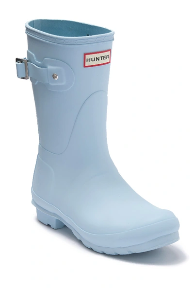 Shop Hunter Original Short Waterproof Rain Boot In Boat Blue