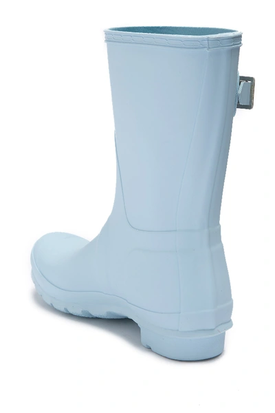 Shop Hunter Original Short Waterproof Rain Boot In Boat Blue