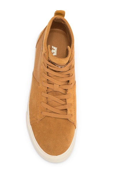 Shop Supra Stacks Mid Suede Canvas High-top Sneaker In Tan-bone