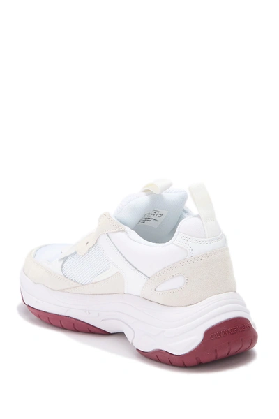 Shop Calvin Klein Jeans Est.1978 Marvin Mixed Media Sneaker In White