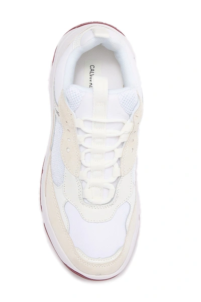 Shop Calvin Klein Jeans Est.1978 Marvin Mixed Media Sneaker In White