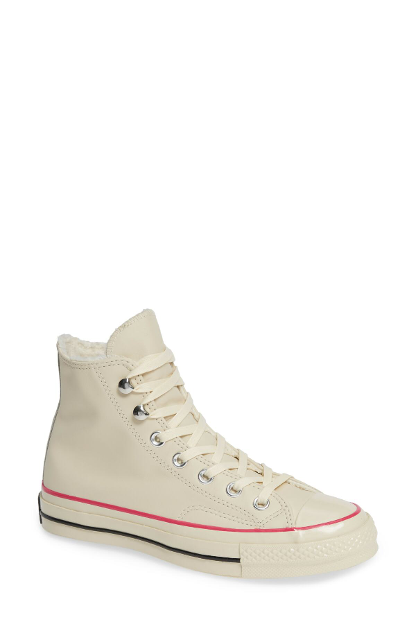 chuck taylor faux fur high top