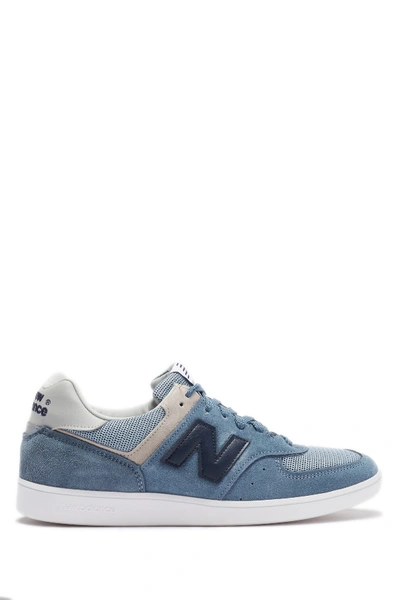 Shop New Balance Contrast Suede Sneaker In Blue