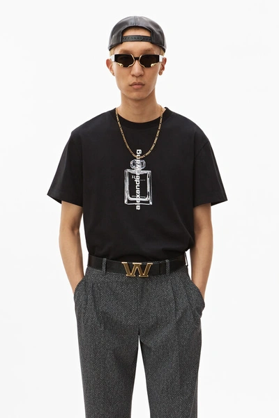 Shop Alexander Wang Short Sleeve Graphic T-shirt In Black