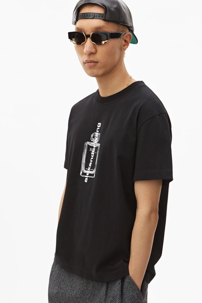 Shop Alexander Wang Short Sleeve Graphic T-shirt In Black