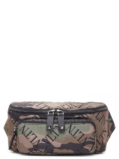 Shop Valentino Garavani Vltn Camouflage Belt Bag In Multi