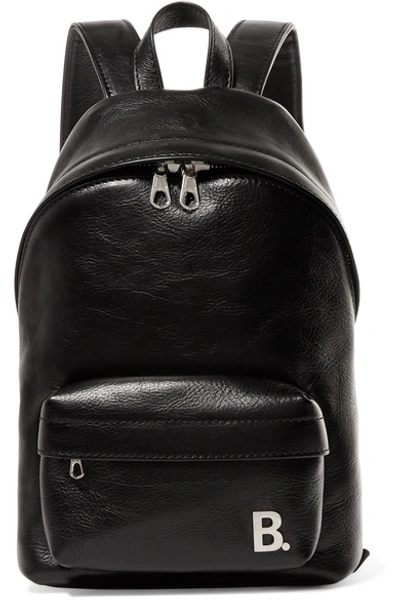 Shop Balenciaga Xxs Leather Backpack In Black