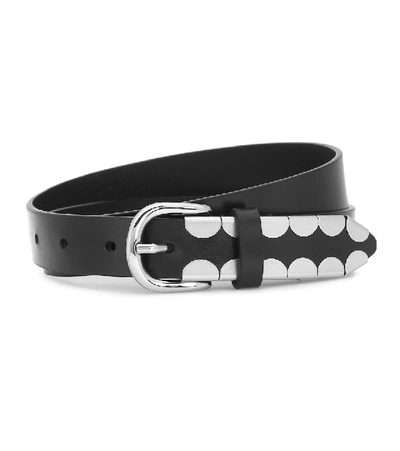 Shop Isabel Marant Ziuna Leather Belt In Black
