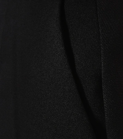 Shop Prada Straight Wool Trousers In Black