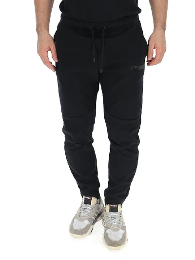 Shop Fendi Micro Eyes Joggers In Black