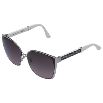 Shop Jimmy Choo Women Sunglasses Oversized Maty/s 17cvs Acetate White