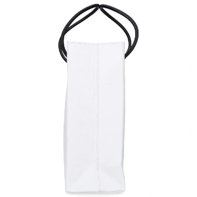 Shop Balenciaga Women Handbag Shopping Tote Xxs Leather Logo White