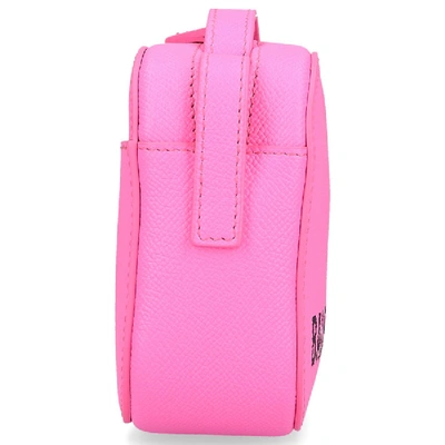 Shop Balenciaga Women Handbag Ville Cam Bag Xs Leather Embossed Logo Pink