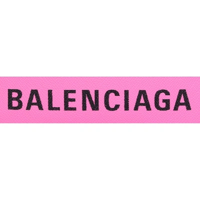 Shop Balenciaga Women Handbag Ville Cam Bag Xs Leather Embossed Logo Pink