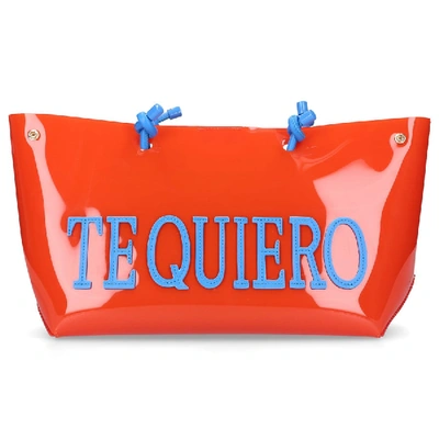 Shop Alberta Ferretti Women Handbag 52j7002 Gum Logo Red In Orange