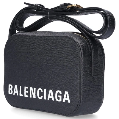 Shop Balenciaga Women Handbag Ville Camera Bag Xs Leather Logo Black