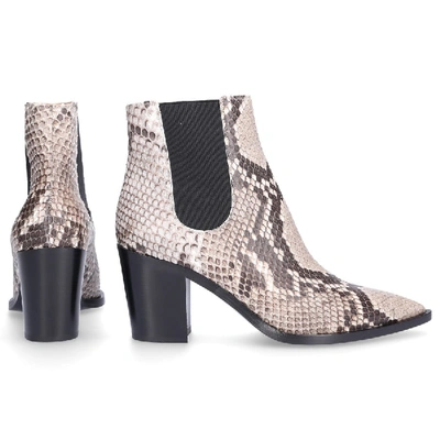 Shop Gianvito Rossi Ankle Boots Grey Romney