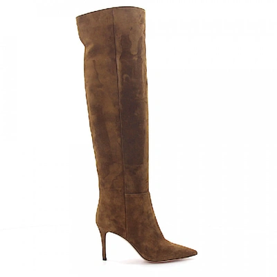 Shop Gianvito Rossi Boots Brown G86280