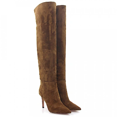 Shop Gianvito Rossi Boots Brown G86280
