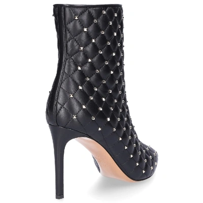 Shop Valentino Ankle Boots Rockstud Nappa Leather Rivets Black