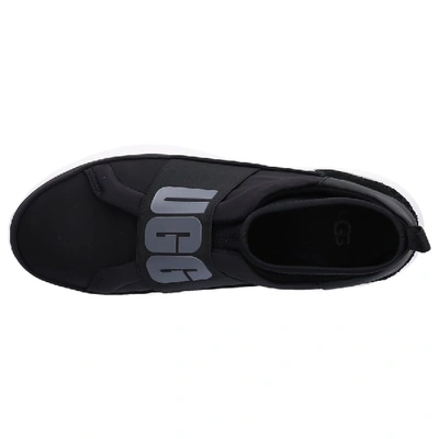 Shop Ugg Low-top Sneakers Neutra  Lambskin  Logo Black