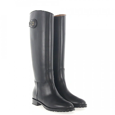 Shop Dior Boots Long Shaft In Black