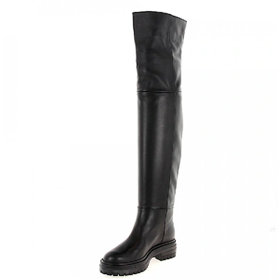 Shop Gianvito Rossi Boots G80673 Lambskin  Black