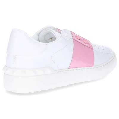 Shop Valentino Low-top Sneakers Open In Pink,white