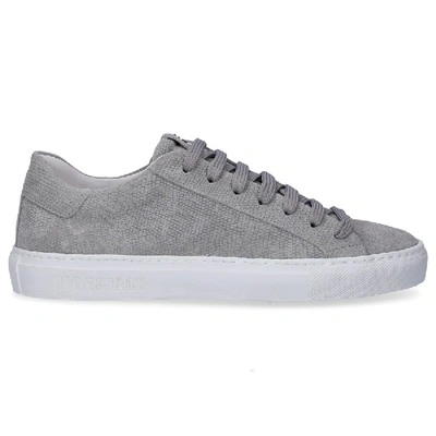 Shop Hide & Jack Low-top Sneakers Gecko  Suede Embossing Logo Grey