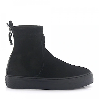 Shop Agl Attilio Giusti Leombruni Ankle Boots Suede Logo Black